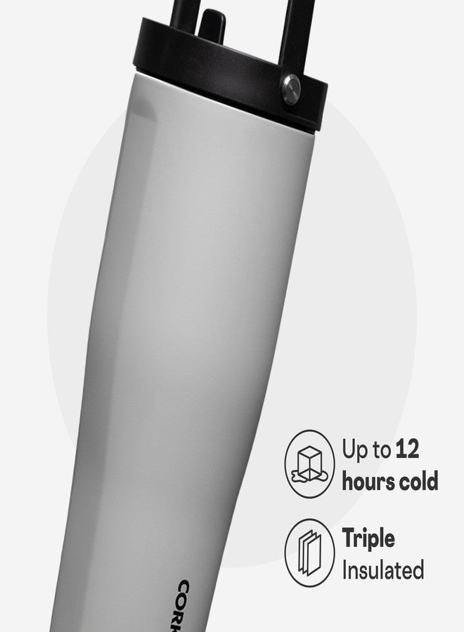 Corkcicle Go Cup XL - Leak-Proof Travel Tumbler - Triple Insulated Stainless Steel Water Bottle - Easy-Carry Handle - Summer Drinkware Gift - Keeps Drinks Ice Cold - 30 oz - River Rock - Image 3